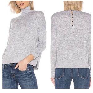Rag & Bone Bowery Turtleneck Sweater In Light Heather Grey
